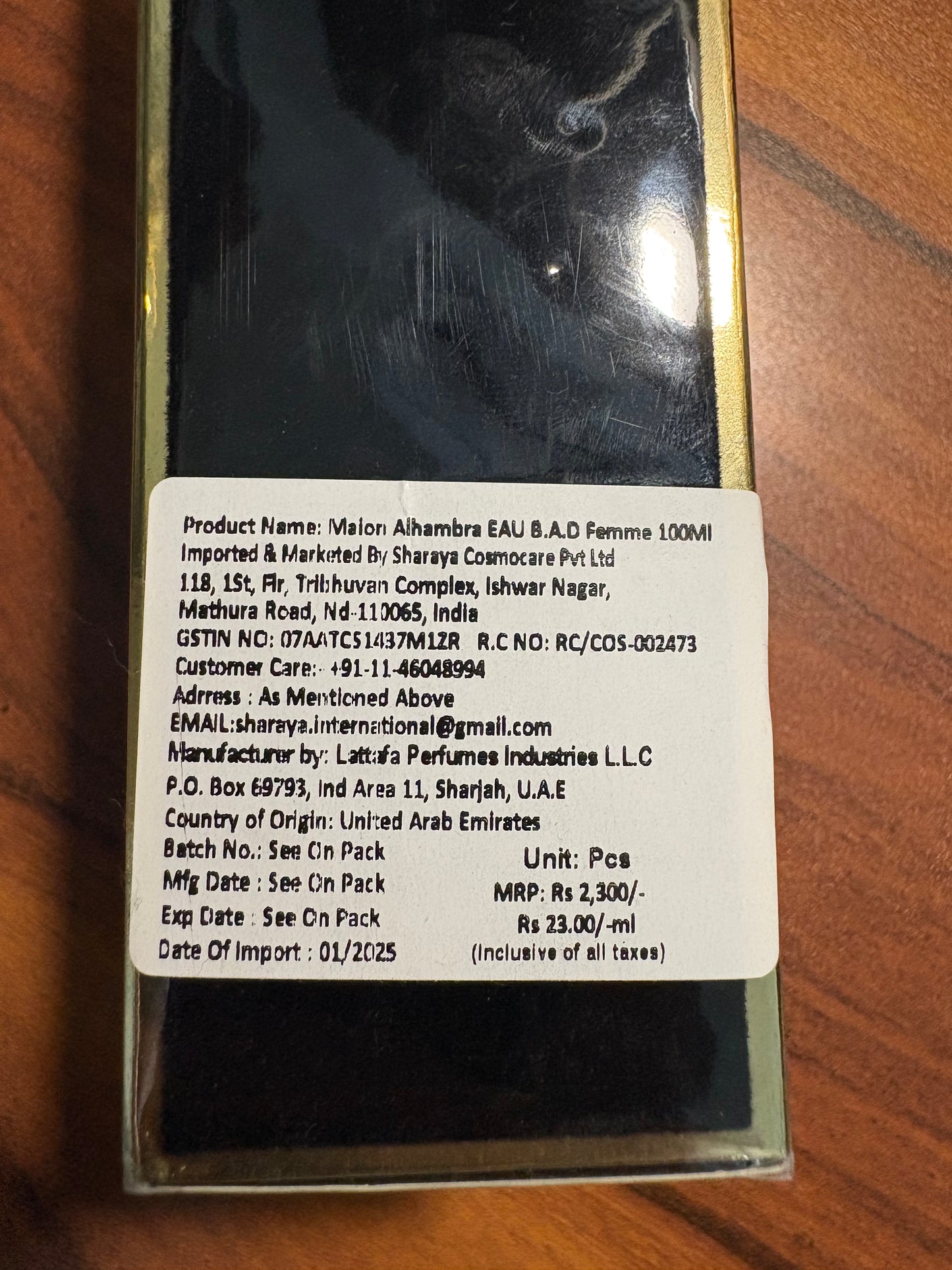 Maison Alhambra—-B.A.D FEMME. EDP—100ml